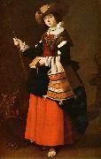 Francisco de Zurbaran Saint Margaret, dressed as a shepherdess. oil painting on canvas